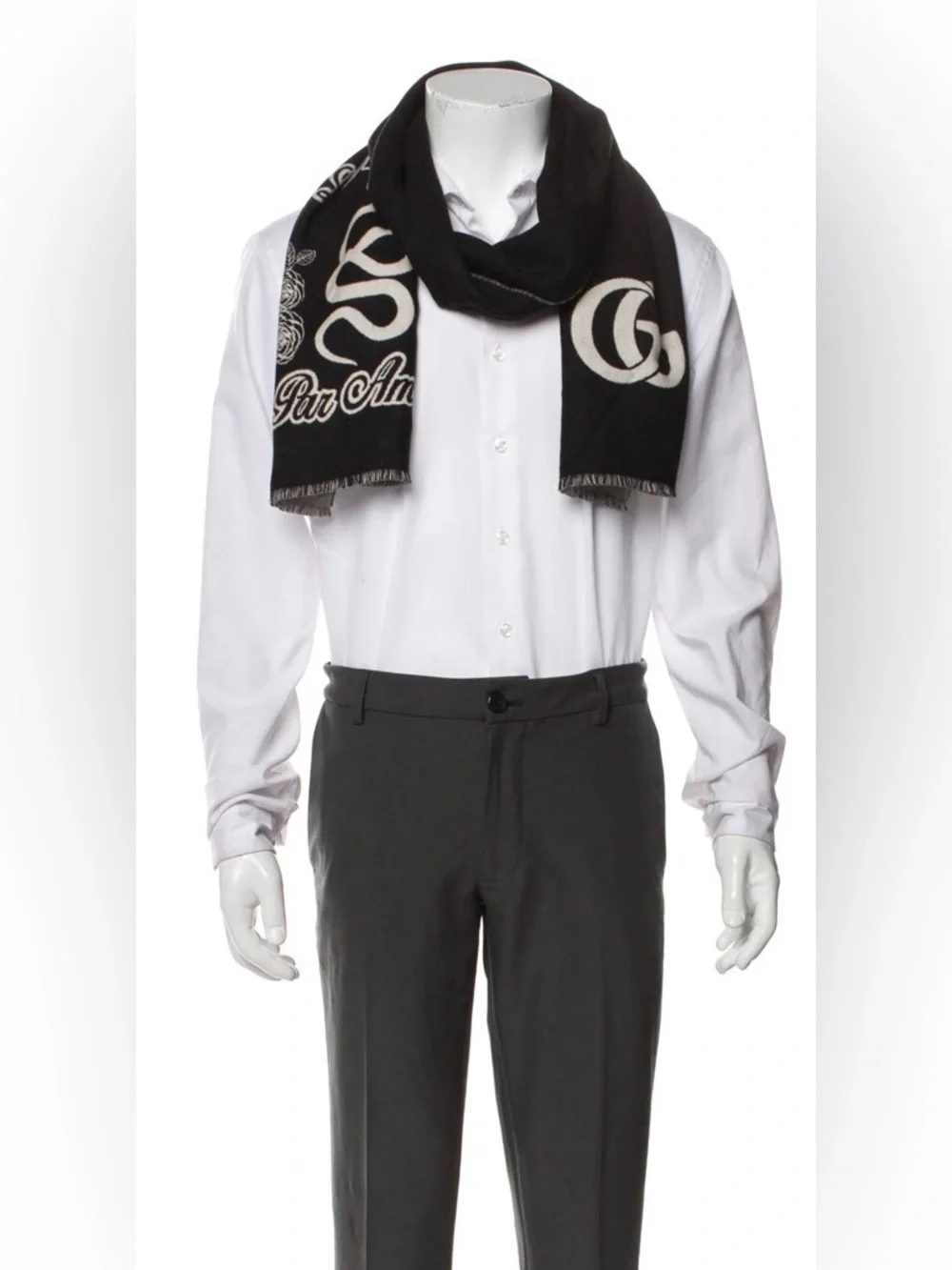 Gucci L'Aveugle Par Amour Wool Scarf